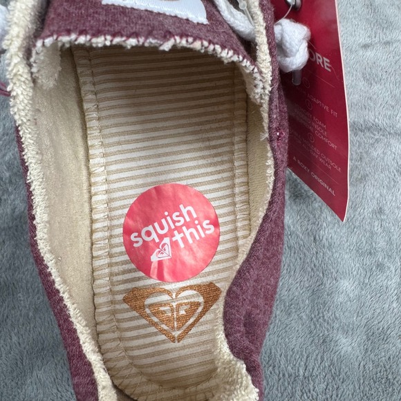 Roxy Bayshore III Sneaker Women 11 Burgundy New Memory Foam Slip On ARJS600418 - Picture 9 of 10